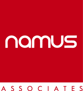 namus associates logo all red